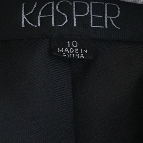 🖤 Kasper Black Pinstripe Suit Blazer Jacket - Picture 4 of 8